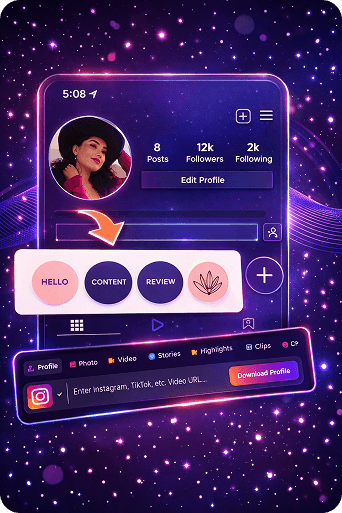 Instagram Story downloader on ClipsSaver